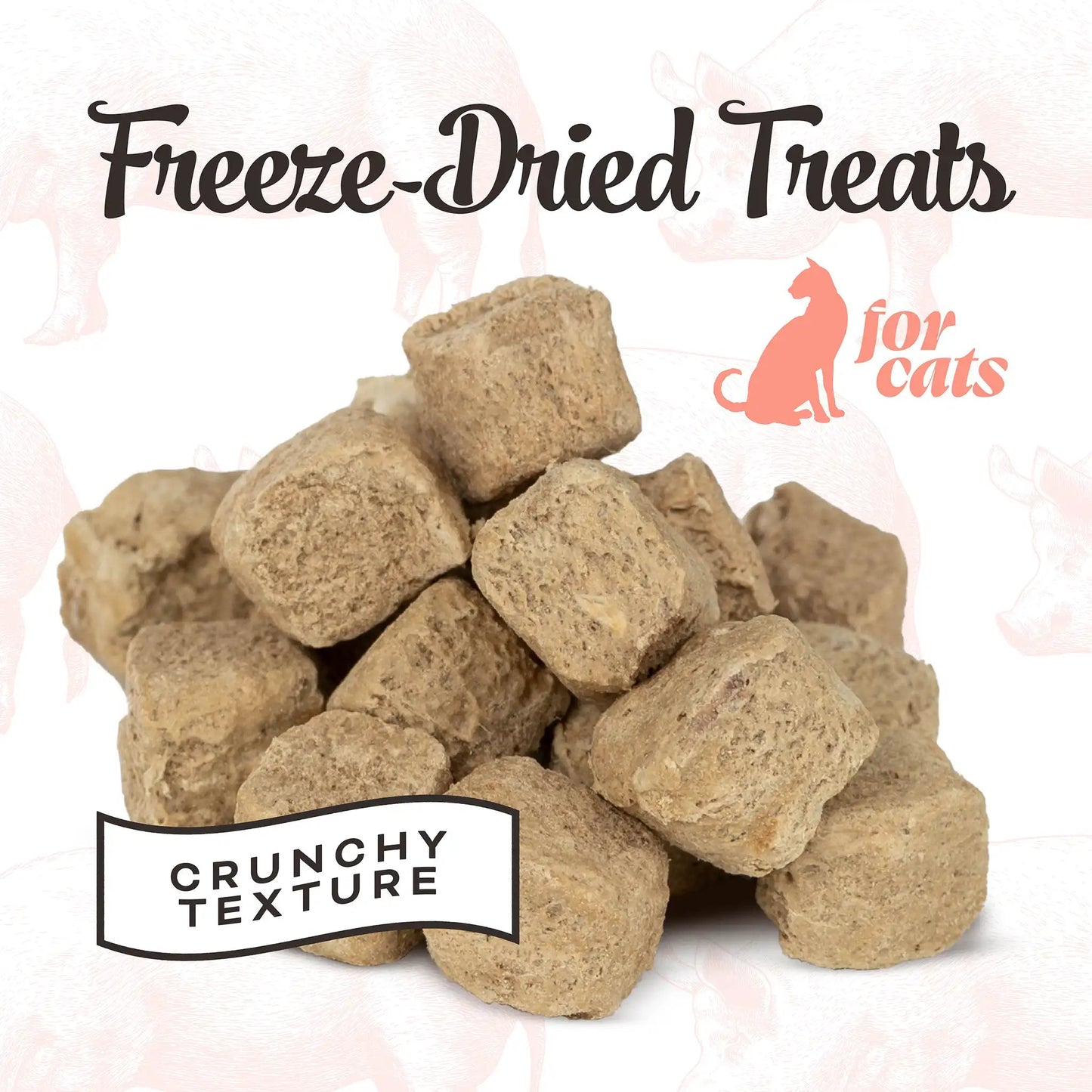 Primal Liver Laugh Love Freeze-Dried Pork Cat Treats 1.5 oz - Happy Pet