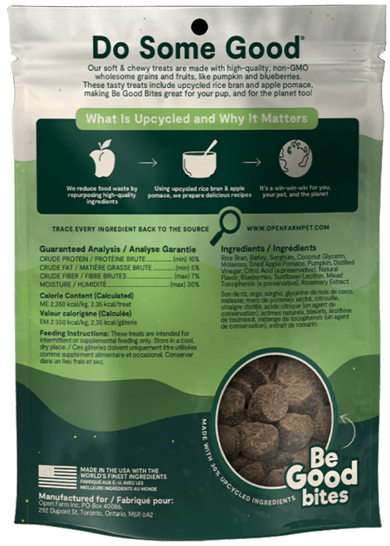 Open Farm Be Good Bites Plant Recipe with Pumpkin 6 oz - Happy Pet