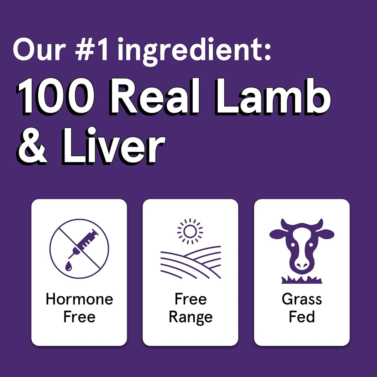 Real Meat Lamb & Liver Jerky Treats 4 oz - Happy Pet