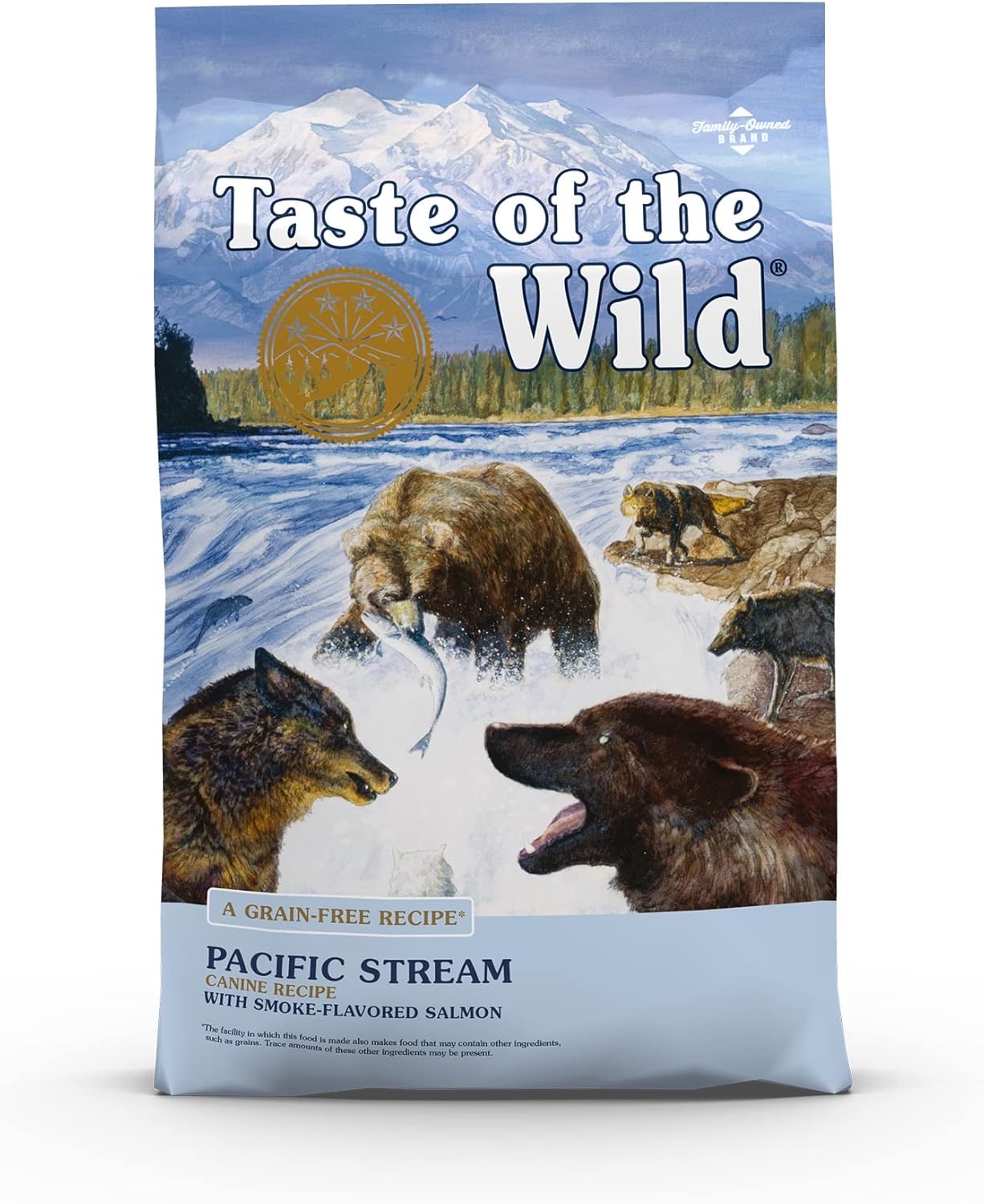 Taste of the Wild Pacific Stream Grain-Free Dry Dog Food 5 lbs - Happy Pet