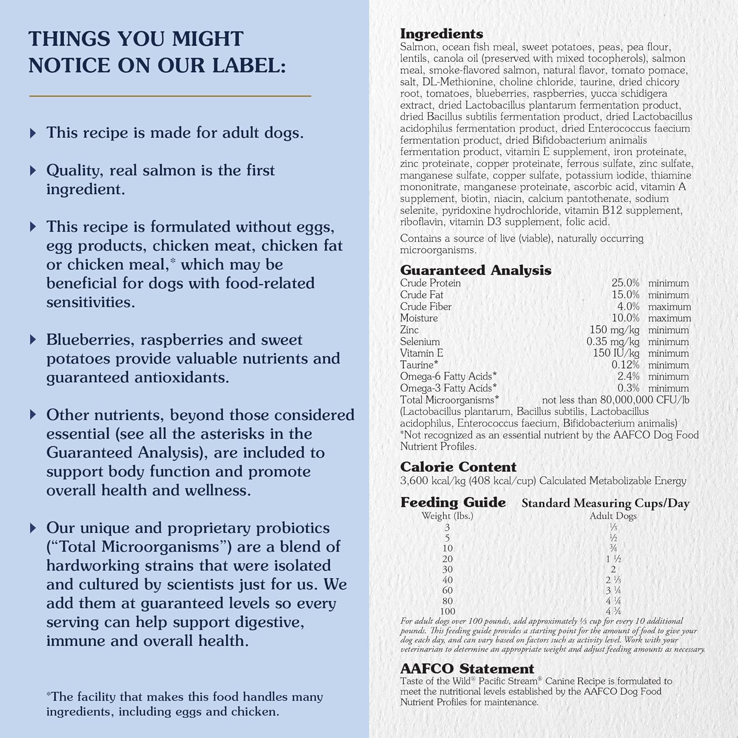 Taste of the Wild Pacific Stream Grain-Free Dry Dog Food 5 lbs - Happy Pet