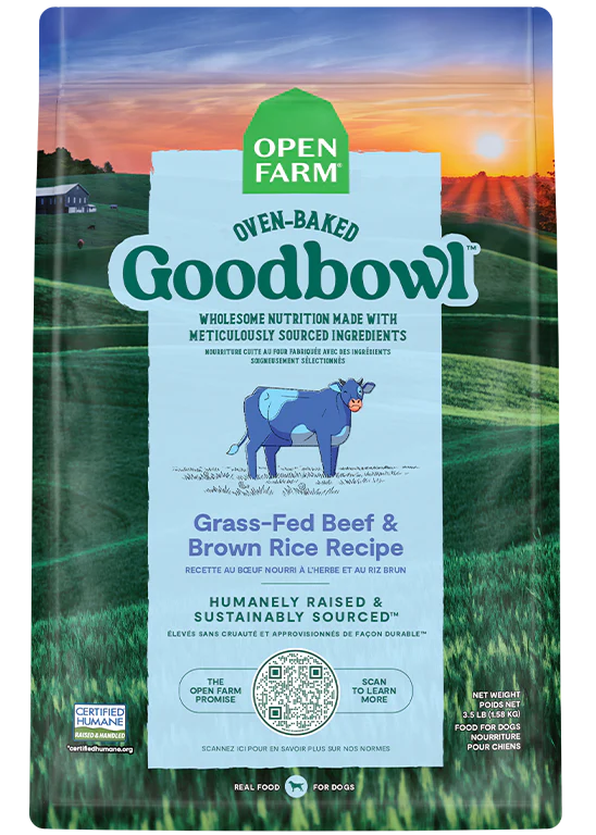 Open Farm Goodbowl Grass-Fed Beef & Brown Rice 3.5 lbs - Happy Pet