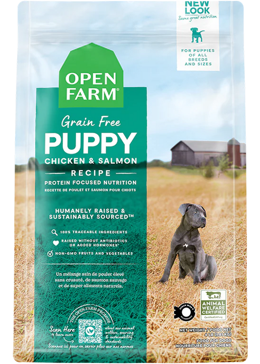 Open Farm Puppy Chicken & Salmon Grain-Free 4 lbs - Happy Pet