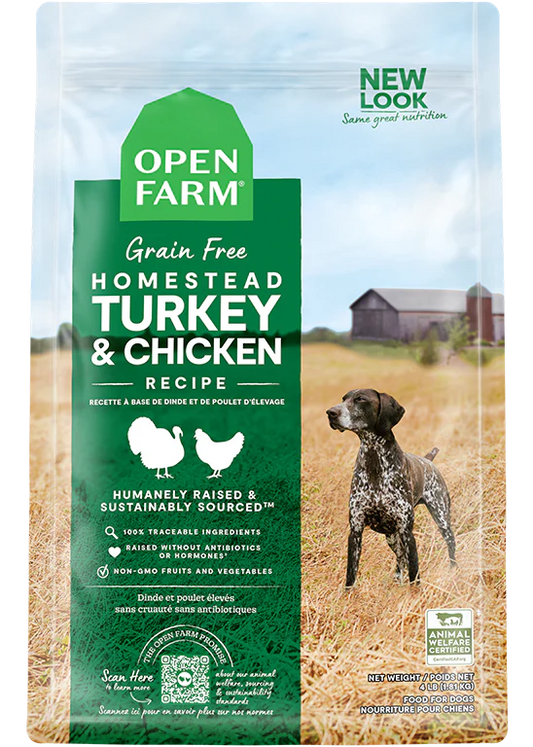 Open Farm Homestead Turkey & Chicken Grain-Free 4 lbs - Happy Pet