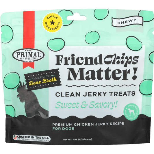 Primal Friendchips Matter! Chicken Jerky 4 oz - Happy Pet