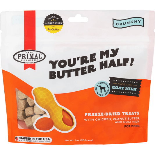Primal You're My Butter Half! Chicken & Peanut Butter with Goat Milk 2 oz - Happy Pet