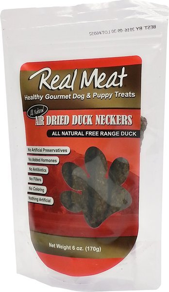 Real Meat Air - Dried Duck Neckers 6 oz - Happy Pet