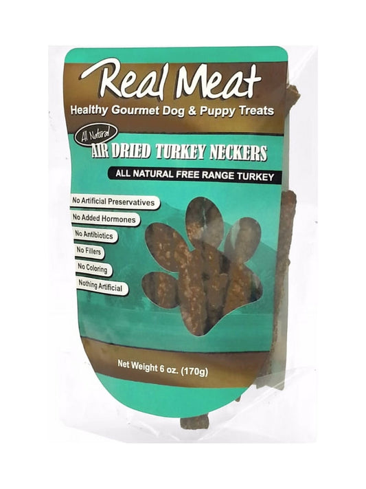 Real Meat Air - Dried Turkey Neckers 6 oz - Happy Pet